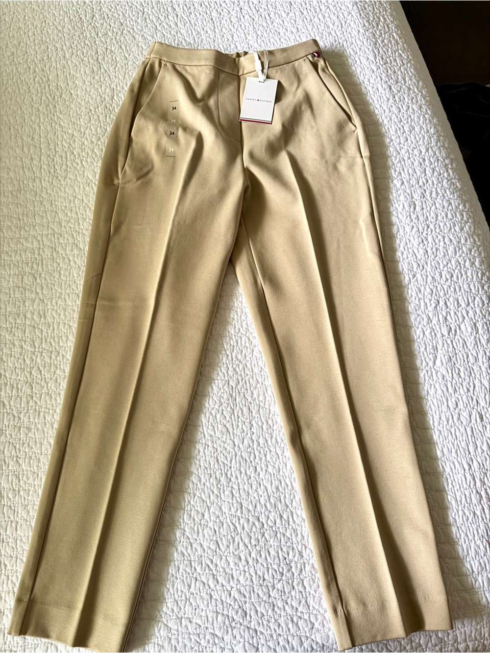Tommy Hilfiger Khaki Straight-Leg Chinos